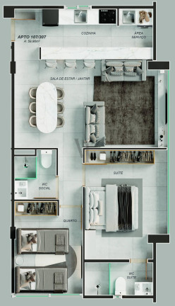 Imagem Apartamento com 2 Quartos à Venda, 55 m² em Jardim Oceania - João Pessoa Imagem Apartamento com 2 Quartos à Venda, 55 m² em Jardim Oceania - João Pessoa