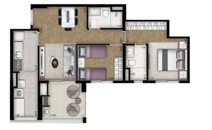 Imagem Apartamento com 3 Quartos para Alugar ou Temporada, 88 m² em Vila Leopoldina - São Paulo Imagem Apartamento com 3 Quartos para Alugar ou Temporada, 88 m² em Vila Leopoldina - São Paulo