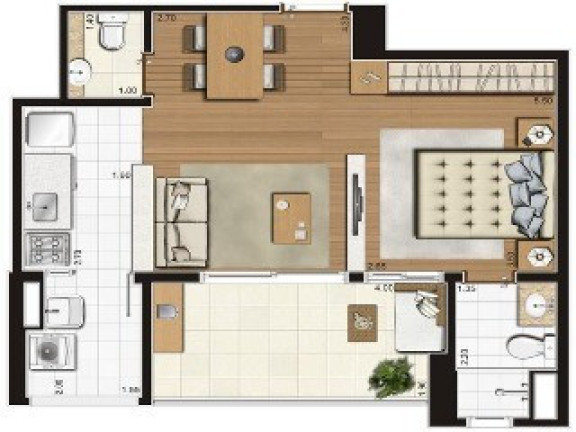 Imagem Imóvel com 2 Quartos à Venda, 73 m² em Campo Belo - São Paulo