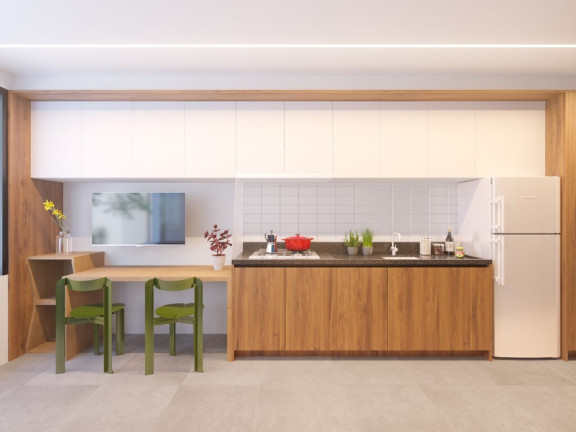 Imagem Imóvel com 1 Quarto à Venda, 25 m² em Bacacheri - Curitiba