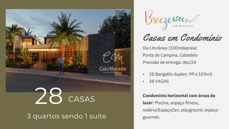 Imagem Casa com 3 Quartos à Venda, 99 m² em Ponta De Campina - Cabedelo Imagem Casa com 3 Quartos à Venda, 99 m² em Ponta De Campina - Cabedelo