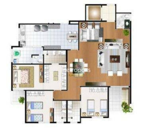 Imagem Apartamento com 3 Quartos à Venda, 155 m² em Barcelona - São Caetano Do Sul