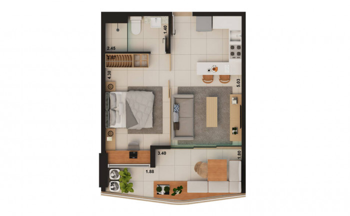 Imagem Apartamento com 1 Quarto à Venda, 26 m² em Meireles - Fortaleza Imagem Apartamento com 1 Quarto à Venda, 26 m² em Meireles - Fortaleza