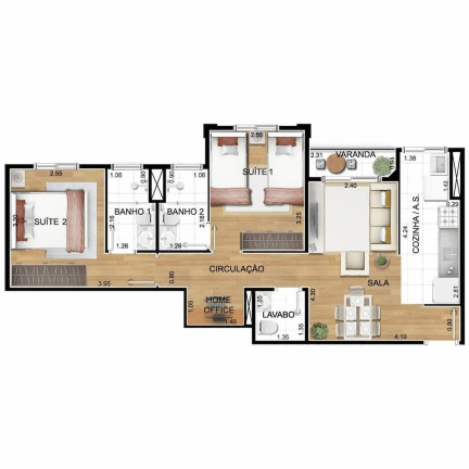 Imagem Imóvel com 2 Quartos à Venda, 55 m² em Vila Andrade - São Paulo Imagem Imóvel com 2 Quartos à Venda, 55 m² em Vila Andrade - São Paulo