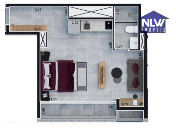 Imagem Studio com 1 Quarto à Venda, 35 m² em Pinheiros - São Paulo Imagem Studio com 1 Quarto à Venda, 35 m² em Pinheiros - São Paulo