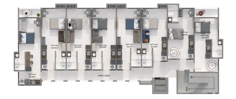Imagem Studio com 1 Quarto à Venda, 22 m² em Intermares - João Pessoa Imagem Studio com 1 Quarto à Venda, 22 m² em Intermares - João Pessoa