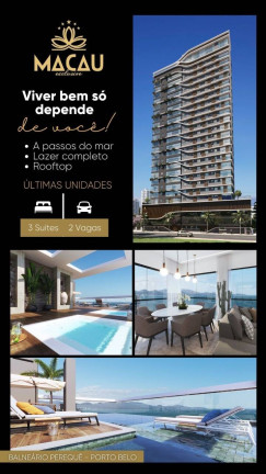 Imagem Apartamento com 3 Quartos à Venda, 117 m² em Balneário Perequê - Porto Belo Imagem Apartamento com 3 Quartos à Venda, 117 m² em Balneário Perequê - Porto Belo