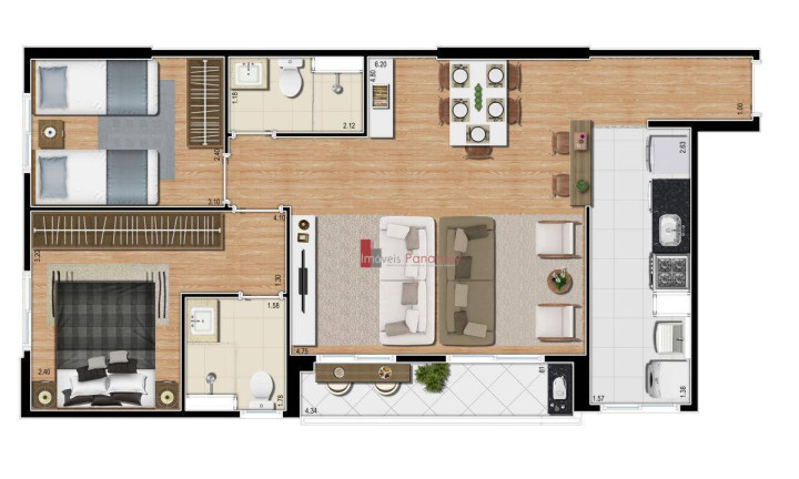 Imagem Apartamento com 2 Quartos à Venda, 48 m² em Vila Andrade - São Paulo Imagem Apartamento com 2 Quartos à Venda, 48 m² em Vila Andrade - São Paulo