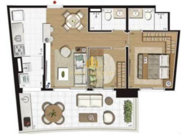 Imagem Apartamento com 2 Quartos à Venda, 69 m² em Pinheiros - São Paulo Imagem Apartamento com 2 Quartos à Venda, 69 m² em Pinheiros - São Paulo