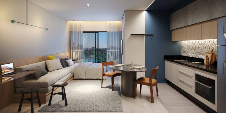 Imagem Imóvel com 1 Quarto à Venda, 30 m² em Campo Comprido - Curitiba