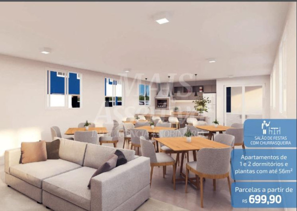 Imagem Apartamento com 2 Quartos à Venda, 56 m² em Operário - Novo Hamburgo Imagem Apartamento com 2 Quartos à Venda, 56 m² em Operário - Novo Hamburgo