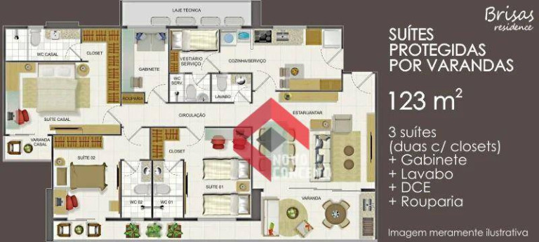 Imagem Apartamento com 3 Quartos à Venda, 260 m² em Cocó - Fortaleza