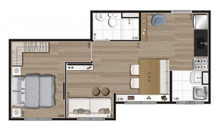 Imagem Apartamento com 2 Quartos à Venda, 35 m² em Morumbi - São Paulo Imagem Apartamento com 2 Quartos à Venda, 35 m² em Morumbi - São Paulo