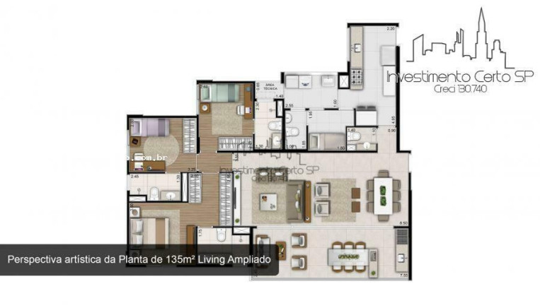 Imagem Apartamento com 4 Quartos à Venda, 135 m² em Sumaré - São Paulo
