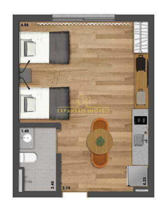 Imagem Apartamento com 1 Quarto à Venda, 63 m² em Saco Grande - Florianópolis Imagem Apartamento com 1 Quarto à Venda, 63 m² em Saco Grande - Florianópolis