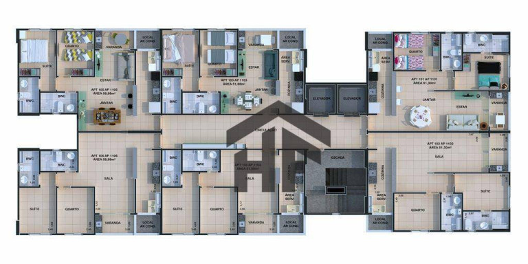 Imagem Apartamento com 2 Quartos à Venda, 52 m² em Candeias - Jaboatão Dos Guararapes