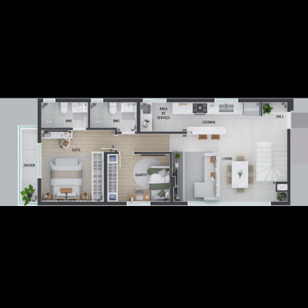 Imagem Apartamento com 2 Quartos à Venda, 113 m² em Portão - Curitiba