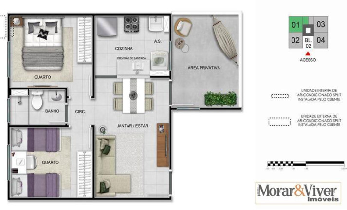 Imagem Apartamento com 2 Quartos à Venda, 38 m² em Itália - São José Dos Pinhais Imagem Apartamento com 2 Quartos à Venda, 38 m² em Itália - São José Dos Pinhais