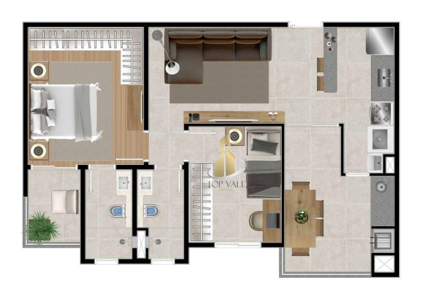 Imagem Apartamento com 2 Quartos à Venda, 61 m² em Jardim Oswaldo Cruz - São José Dos Campos Imagem Apartamento com 2 Quartos à Venda, 61 m² em Jardim Oswaldo Cruz - São José Dos Campos