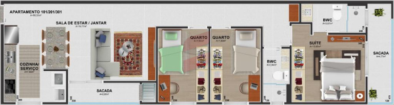 Imagem Cobertura com 3 Quartos à Venda, 176 m² em Centro - Pinhais