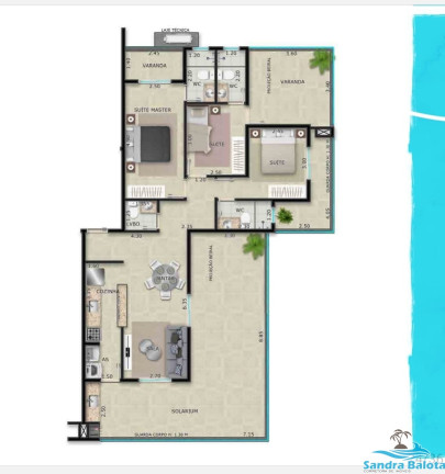 Imagem Apartamento com 2 Quartos à Venda, 70 m² em Praia Grande - Ubatuba