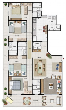Imagem Imóvel com 3 Quartos à Venda, 140 m² em Recreio Dos Bandeirantes - Rio De Janeiro