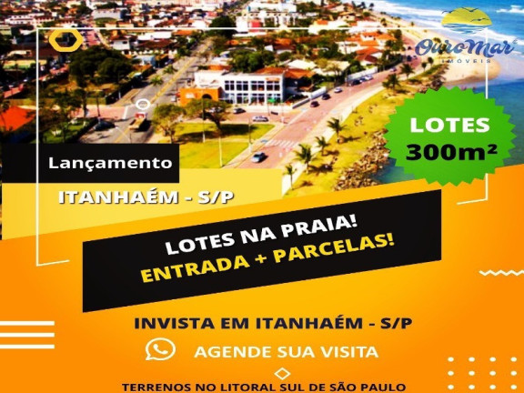 Imagem Terreno para Alugar ou Temporada, 240 m² em Marambá - Itanhaém Imagem Terreno para Alugar ou Temporada, 240 m² em Marambá - Itanhaém