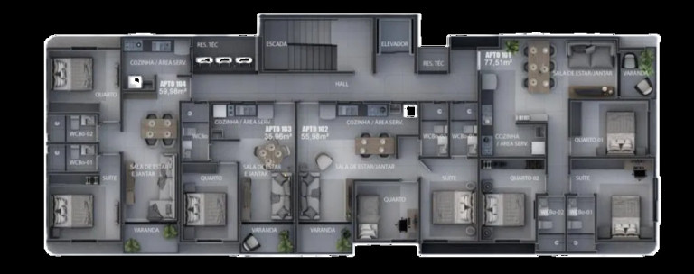 Imagem Apartamento com 1 Quarto à Venda, 35 m² em Intermares - Cabedelo Imagem Apartamento com 1 Quarto à Venda, 35 m² em Intermares - Cabedelo