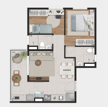 Imagem Cobertura com 2 Quartos à Venda, 101 m² em Parque Do Carmo - São Paulo