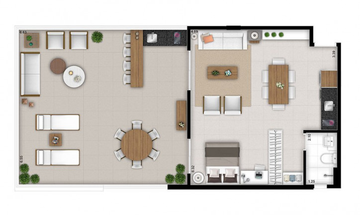 Imagem Studio com 1 Quarto à Venda, 30 m² em Centro - São Paulo Imagem Studio com 1 Quarto à Venda, 30 m² em Centro - São Paulo