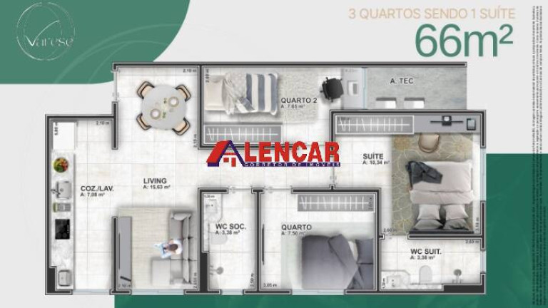 Imagem Apartamento com 2 Quartos à Venda, 55 m² em Nova Esperança - Porto Velho Imagem Apartamento com 2 Quartos à Venda, 55 m² em Nova Esperança - Porto Velho