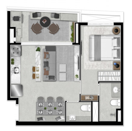 Imagem Apartamento com 2 Quartos à Venda, 74 m² em Mirandópolis - São Paulo Imagem Apartamento com 2 Quartos à Venda, 74 m² em Mirandópolis - São Paulo