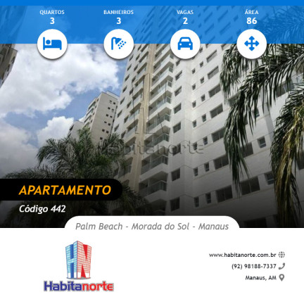 Imagem Apartamento com 3 Quartos à Venda, 86 m² em Aleixo - Manaus