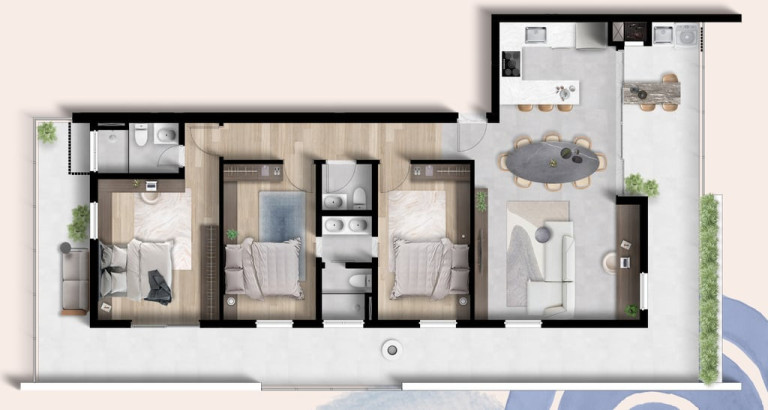 Imagem Apartamento com 2 Quartos à Venda, 55 m² em Juvevê - Curitiba