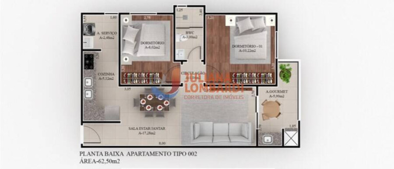 Imagem Apartamento com 2 Quartos à Venda, 62 m² em Country - Cascavel Imagem Apartamento com 2 Quartos à Venda, 62 m² em Country - Cascavel