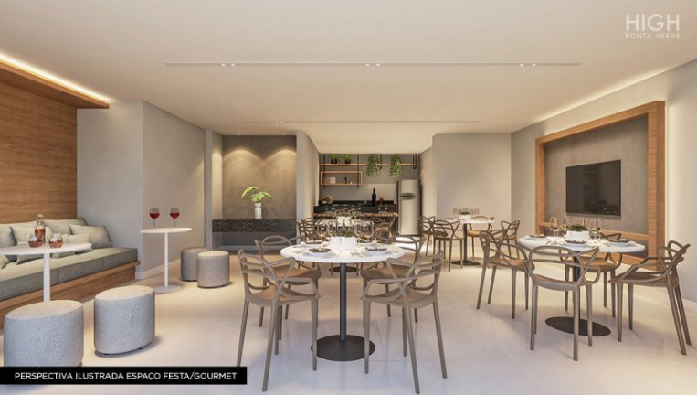Imagem Apartamento com 1 Quarto à Venda, 44 m² em Ponta Verde - Maceió