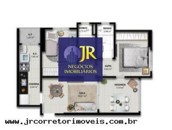 Imagem Apartamento com 2 Quartos à Venda, 60 m² em Jockey De Itaparica - Vila Velha