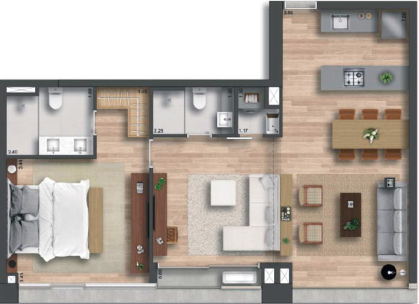 Imagem Apartamento com 3 Quartos à Venda, 134 m² em Itaim Bibi - São Paulo