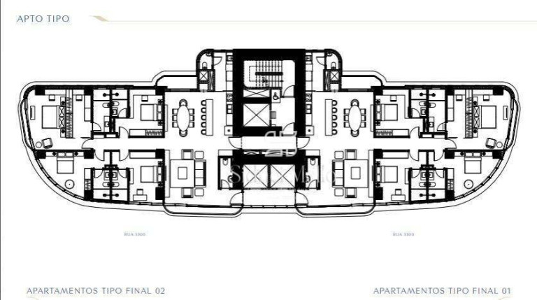 Apartamento com 4 Quartos à Venda, 204 m² em 2 Quadra Centro - Balneário Camboriú