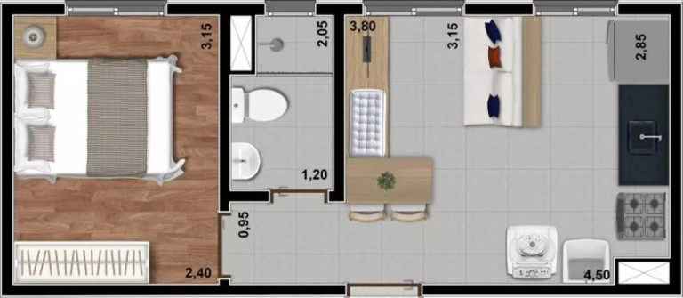 Imagem Imóvel com 1 Quarto à Venda, 24 m² em Jardim Caravelas - São Paulo Imagem Imóvel com 1 Quarto à Venda, 24 m² em Jardim Caravelas - São Paulo