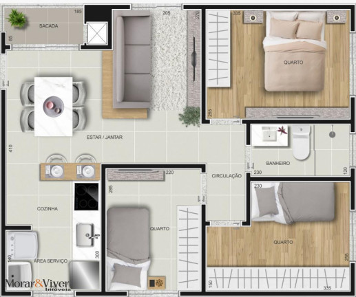 Imagem Apartamento com 2 Quartos à Venda, 49 m² em São Marcos - São José Dos Pinhais Imagem Apartamento com 2 Quartos à Venda, 49 m² em São Marcos - São José Dos Pinhais