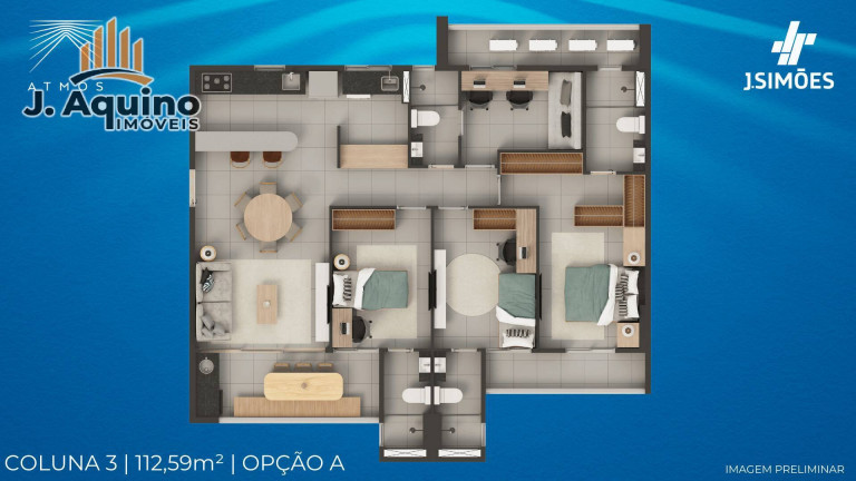 Imagem Apartamento com 2 Quartos à Venda, 64 m² em Aldeota - Fortaleza