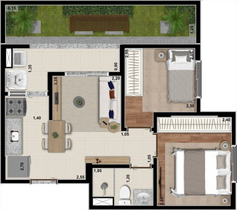 Imagem Apartamento com 1 Quarto à Venda, 26 m² em Jabaquara - São Paulo