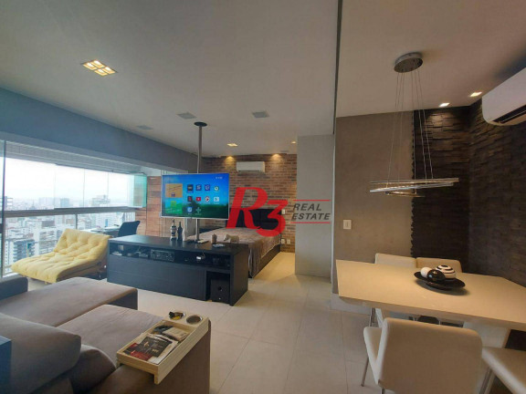 Imagem Apartamento com 1 Quarto à Venda, 57 m² em Gonzaga - Santos Imagem Apartamento com 1 Quarto à Venda, 57 m² em Gonzaga - Santos