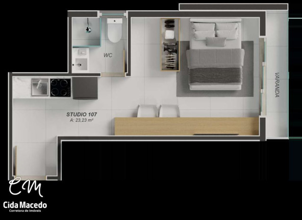 Imagem Apartamento com 1 Quarto à Venda, 20 m² em Aeroclube - João Pessoa Imagem Apartamento com 1 Quarto à Venda, 20 m² em Aeroclube - João Pessoa