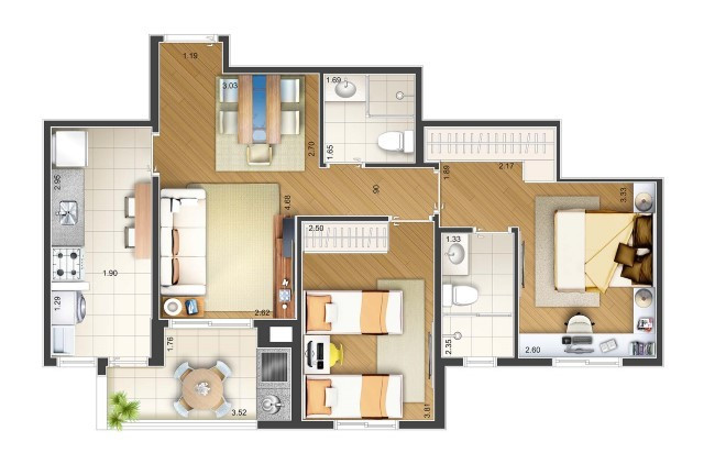 Imagem Apartamento com 2 Quartos à Venda, 75 m² em Jardim Bela Vista - Santo André Imagem Apartamento com 2 Quartos à Venda, 75 m² em Jardim Bela Vista - Santo André