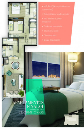 Imagem Apartamento com 3 Quartos à Venda, 129 m² em Centro - Capão Da Canoa Imagem Apartamento com 3 Quartos à Venda, 129 m² em Centro - Capão Da Canoa