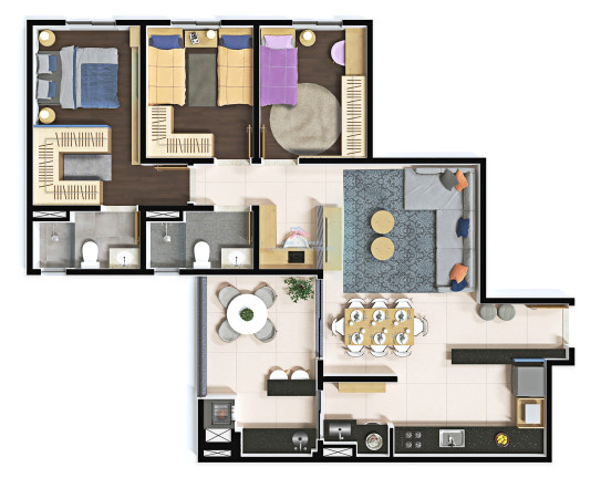 Imagem Apartamento com 2 Quartos à Venda, 58 m² em Jardim Do Lago - Jundiaí Imagem Apartamento com 2 Quartos à Venda, 58 m² em Jardim Do Lago - Jundiaí