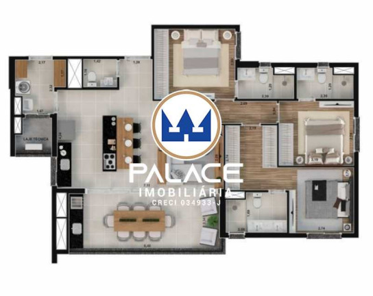 Imagem Apartamento com 3 Quartos à Venda, 116 m² em Nova América - Piracicaba Imagem Apartamento com 3 Quartos à Venda, 116 m² em Nova América - Piracicaba