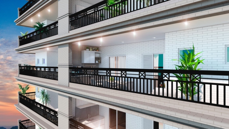 Imagem Apartamento com 3 Quartos à Venda, 137 m² em Guilhermina - Praia Grande